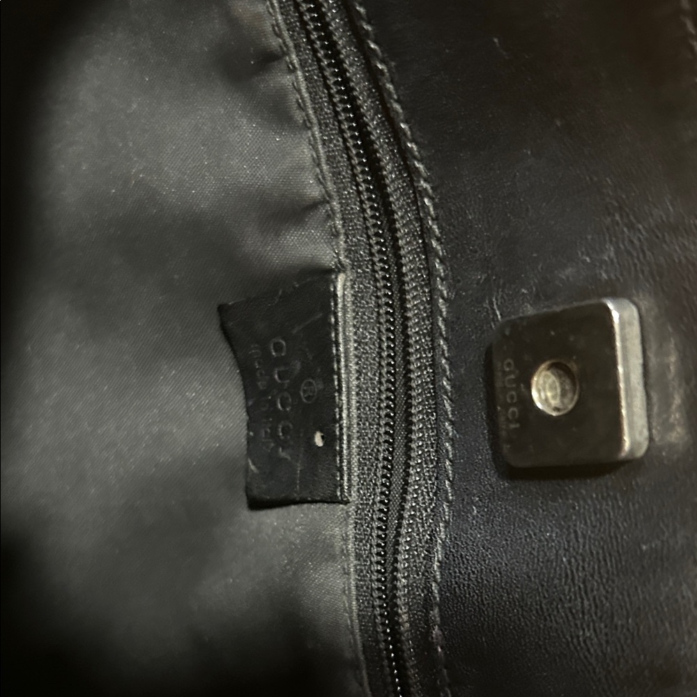 Gucci Black Monogram Tote Bag - Picture 3 of 8